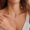 M MOOHAM Heart Initial Birthstone Necklace for Women Girls – 14K-Gold-Plated Two Initial Birthstone Necklace Personalized Necklaces Jewelry Birthday Gifts for Women Girls Mom Sister Wife Best Friend