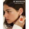 M MOOHAM Hypoallergenic Flat Back Earrings for Women – 14K Gold Plated Cartilage Earring Sets Surgical Steel Earring Stacks Small Stud & Hoop for Cartilage Helix Tragus Piercing Jewelry(14K Gold Plated)