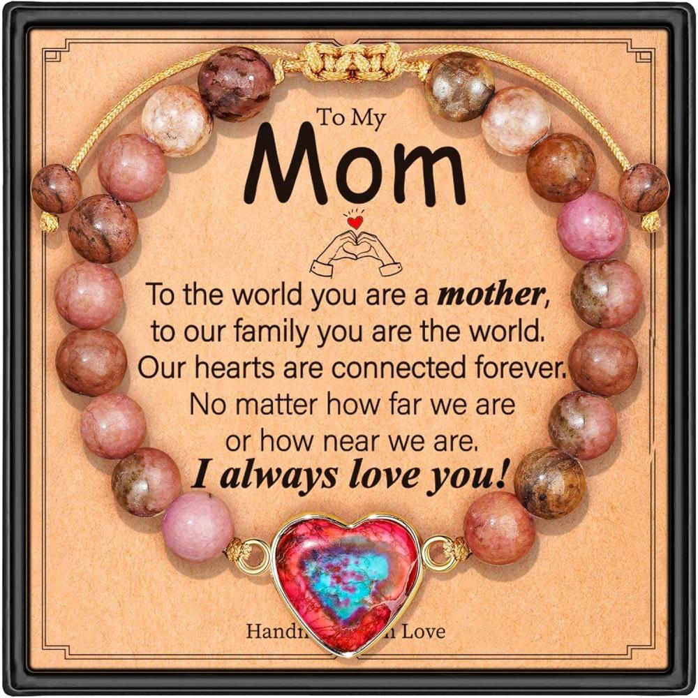 imageM MOOHAM Mothers Day Gifts for Mom Bracelets for Mom Gifts for Mom from Dad Birthday Gifts for Mom Mothers Day Gifts for Mom Bracelets for Mom Gifts