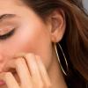 M MOOHAM 14K-Gold-Plated Hoop Earrings for Women – Hypoallergenic 14K Gold 925 Sterling silver-plated Post Sensitive Ears Nickel Free Hoops Earrings Set for Women Jewelry Lightweight 13-60mm(3pairs-25mm-Gold-plated/silver-plated/Rose)