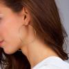 M MOOHAM 14K-Gold-Plated Hoop Earrings for Women – Hypoallergenic 14K Gold 925 Sterling silver-plated Post Sensitive Ears Nickel Free Hoops Earrings Set for Women Jewelry Lightweight 13-60mm(3pairs-30mm-Gold-plated/silver-plated/Rose)