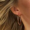 M MOOHAM 14K-Gold-Plated Hoop Earrings for Women – Hypoallergenic 14K Gold 925 Sterling silver-plated Post Sensitive Ears Nickel Free Hoops Earrings Set for Women Jewelry Lightweight 13-60mm(2pcs-13mm-Rose-plated)