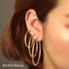 M MOOHAM 14K-Gold-Plated Hoop Earrings for Women – Hypoallergenic 14K Gold 925 Sterling silver-plated Post Sensitive Ears Nickel Free Hoops Earrings Set for Women Jewelry Lightweight 13-60mm(“3pairs-30/40/50mm-Gold-plated)