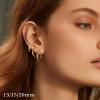 M MOOHAM 14K-Gold-Plated Hoop Earrings for Women – Hypoallergenic 14K Gold 925 Sterling silver-plated Post Sensitive Ears Nickel Free Hoops Earrings Set for Women Jewelry Lightweight 13-60mm(“3pairs-13/15/20mm-Gold-plated)