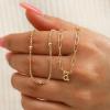 M MOOHAM Gold Initial Bracelet for Women – Dainty Layered Personalized Bracelet Gold Jewelry Birthday Gifts for Women
