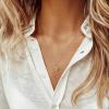 M MOOHAM Gold Necklaces for Women Trendy – Personalized Pendant Necklace, Dainty Satellite Chain | 14K Gold Plated Necklace Letter A-Z Necklaces for Women Trendy | Birthday Gifts for Her
