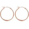 M MOOHAM 14K-Gold-Plated Hoop Earrings for Women – Hypoallergenic 14K Gold 925 Sterling silver-plated Post Sensitive Ears Nickel Free Hoops Earrings Set for Women Jewelry Lightweight 13-60mm(2pcs-30mm-Rose-plated)