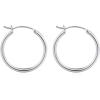 M MOOHAM 14K-Gold-Plated Hoop Earrings for Women – Hypoallergenic 14K Gold 925 Sterling silver-plated Post Sensitive Ears Nickel Free Hoops Earrings Set for Women Jewelry Lightweight 13-60mm(2pcs-25mm-silver-plated)