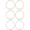 3pairs-60mm-Gold-plated/silver-plated/Rose