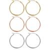 3pairs-30mm-Gold-plated/silver-plated/Rose