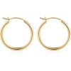 M MOOHAM 14K-Gold-Plated Hoop Earrings for Women – Hypoallergenic 14K Gold 925 Sterling silver-plated Post Sensitive Ears Nickel Free Hoops Earrings Set for Women Jewelry Lightweight 13-60mm(2pcs-25mm-Gold-plated)
