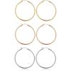 3pairs-50mm-Gold-plated/silver-plated/Rose