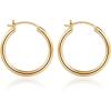 M MOOHAM 14K-Gold-Plated Hoop Earrings for Women – Hypoallergenic 14K Gold 925 Sterling silver-plated Post Sensitive Ears Nickel Free Hoops Earrings Set for Women Jewelry Lightweight 13-60mm(2pcs-20mm-Gold-plated)