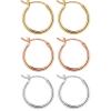 3pairs-15mm-Gold-plated/silver-plated/Rose