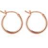 M MOOHAM 14K-Gold-Plated Hoop Earrings for Women – Hypoallergenic 14K Gold 925 Sterling silver-plated Post Sensitive Ears Nickel Free Hoops Earrings Set for Women Jewelry Lightweight 13-60mm(2pcs-15mm-Rose-plated)