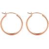 M MOOHAM 14K-Gold-Plated Hoop Earrings for Women – Hypoallergenic 14K Gold 925 Sterling silver-plated Post Sensitive Ears Nickel Free Hoops Earrings Set for Women Jewelry Lightweight 13-60mm(2pcs-25mm-Rose-plated)