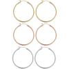3pairs-40mm-Gold-plated/silver-plated/Rose