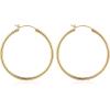 M MOOHAM 14K-Gold-Plated Hoop Earrings for Women – Hypoallergenic 14K Gold 925 Sterling silver-plated Post Sensitive Ears Nickel Free Hoops Earrings Set for Women Jewelry Lightweight 13-60mm(2pcs-40mm-Gold-plated)