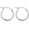 M MOOHAM 14K-Gold-Plated Hoop Earrings for Women – Hypoallergenic 14K Gold 925 Sterling silver-plated Post Sensitive Ears Nickel Free Hoops Earrings Set for Women Jewelry Lightweight 13-60mm(2pcs-15mm-silver-plated)