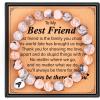 M MOOHAM Christmas Gifts for Friends – Initial Bracelets for Teen Girl Gifts Friendship Bracelets Christmas Gifts for Teens Birthday Gifts for Friend Christmas Gifts for Girls
