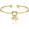 M MOOHAM Christmas Gifts for Women Teen Girls – Knot Initial Bracelets for Women, Bridesmaid Gifts Bridesmaids Proposal Gift Dainty Knot Letter A-Z Heart Initial Bracelet Jewelry Friendship Bracelets(B)
