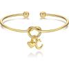 M MOOHAM Christmas Gifts for Women Teen Girls – Knot Initial Bracelets for Women, Bridesmaid Gifts Bridesmaids Proposal Gift Dainty Knot Letter A-Z Heart Initial Bracelet Jewelry Friendship Bracelets(C)
