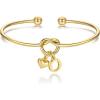 M MOOHAM Christmas Gifts for Women Teen Girls – Knot Initial Bracelets for Women, Bridesmaid Gifts Bridesmaids Proposal Gift Dainty Knot Letter A-Z Heart Initial Bracelet Jewelry Friendship Bracelets(O)