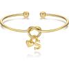 M MOOHAM Christmas Gifts for Women Teen Girls – Knot Initial Bracelets for Women, Bridesmaid Gifts Bridesmaids Proposal Gift Dainty Knot Letter A-Z Heart Initial Bracelet Jewelry Friendship Bracelets(S)