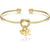 M MOOHAM Christmas Gifts for Women Teen Girls – Knot Initial Bracelets for Women, Bridesmaid Gifts Bridesmaids Proposal Gift Dainty Knot Letter A-Z Heart Initial Bracelet Jewelry Friendship Bracelets(R)