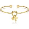 M MOOHAM Christmas Gifts for Women Teen Girls – Knot Initial Bracelets for Women, Bridesmaid Gifts Bridesmaids Proposal Gift Dainty Knot Letter A-Z Heart Initial Bracelet Jewelry Friendship Bracelets(P)