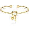 M MOOHAM Christmas Gifts for Women Teen Girls – Knot Initial Bracelets for Women, Bridesmaid Gifts Bridesmaids Proposal Gift Dainty Knot Letter A-Z Heart Initial Bracelet Jewelry Friendship Bracelets(Y)