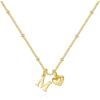 M MOOHAM Heart Initial Necklace for Women Girls – 14K Gold Plated Letter A-Z Pendant Necklace Dainty Heart Necklaces Tiny Initial Necklaces Birthday Gifts for Women Jewelry(M)
