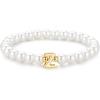 M MOOHAM Pearl Initial Bracelet for Women – Dainty Beaded Charm Bracelets for Women Trendy Charm Letter A-Z Personalized Pearl Jewelry Gifts(Z)