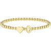 M MOOHAM Stocking Stuffers for Teen Girls Women – Dainty Gold Initial Beaded Bracelets for Women Trendy, Charm Letter A-Z Personalized Bracelet Jewelry Kids Christmas Gifts(O)