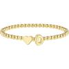 M MOOHAM Stocking Stuffers for Teen Girls Women – Dainty Gold Initial Beaded Bracelets for Women Trendy, Charm Letter A-Z Personalized Bracelet Jewelry Kids Christmas Gifts(D)