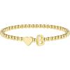 M MOOHAM Stocking Stuffers for Teen Girls Women – Dainty Gold Initial Beaded Bracelets for Women Trendy, Charm Letter A-Z Personalized Bracelet Jewelry Kids Christmas Gifts(B)