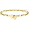 M MOOHAM Stocking Stuffers for Teen Girls Women – Dainty Gold Initial Beaded Bracelets for Women Trendy, Charm Letter A-Z Personalized Bracelet Jewelry Kids Christmas Gifts(J)