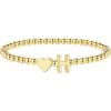M MOOHAM Stocking Stuffers for Teen Girls Women – Dainty Gold Initial Beaded Bracelets for Women Trendy, Charm Letter A-Z Personalized Bracelet Jewelry Kids Christmas Gifts(H)
