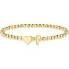 M MOOHAM Stocking Stuffers for Teen Girls Women – Dainty Gold Initial Beaded Bracelets for Women Trendy, Charm Letter A-Z Personalized Bracelet Jewelry Kids Christmas Gifts(P)