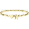 M MOOHAM Stocking Stuffers for Teen Girls Women – Dainty Gold Initial Beaded Bracelets for Women Trendy, Charm Letter A-Z Personalized Bracelet Jewelry Kids Christmas Gifts(R)