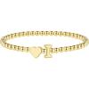 M MOOHAM Stocking Stuffers for Teen Girls Women – Dainty Gold Initial Beaded Bracelets for Women Trendy, Charm Letter A-Z Personalized Bracelet Jewelry Kids Christmas Gifts(I)