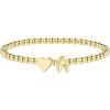 M MOOHAM Stocking Stuffers for Teen Girls Women – Dainty Gold Initial Beaded Bracelets for Women Trendy, Charm Letter A-Z Personalized Bracelet Jewelry Kids Christmas Gifts(A)