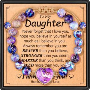 M MOOHAM Mothers Day Gifts for Daughter Bracelets – Bracelets for Teen Girls Daughter Gifts from Mom Birthday Gifts for Daughter Bracelets for Teen Girls Daughter Gifts from Dad