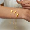M MOOHAM Initial Bracelets for Women – 14K Gold Plated Dainty Heart Letter A-Z Bracelet Colorful Beaded Initial Bracelet Layered Bracelets Jewelry Gifts for Women Lover Bridesmaids Friends(L)