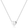 M MOOHAM Stocking Stuffers for Teen Girls Women – Heart Initial Necklace Gifts for Girls Women, 925 Sterling Silver Tiny Letter Necklace Birthday Christmas Gift for Kids Teen Girl Jewelry(Silver)