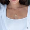 MOOHAM Layered Initial Necklaces – 14K Real Gold Plated Layered Necklace Initial Necklace Paperclip Chain for Women