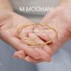 M MOOHAM Valentines Day Gifts for Kids Teen Girls – Gold Initial Bracelets for Women Girls, Non Tarnish 14K Gold Plated Letter A-Z Adjustable Bangle Bracelets Dainty Cuff Bracelet, Personalized Gifts(C)