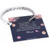 M MOOHAM Bracelets for Women Girls, Mantra Bracelet Funny Inspirational Jewelry Gifts for Best Friend, Mom, Daughter, Son, Sister, Niece Birthday Mothers Day Present Come Gift Box(To my Daughter.Never forget that I love you…)
