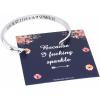 M MOOHAM Bracelets for Women Girls, Mantra Bracelet Funny Inspirational Jewelry Gifts for Best Friend, Mom, Daughter, Son, Sister, Niece Birthday Mothers Day Present Come Gift Box(Because I fu@king sparkle)