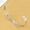 M MOOHAM Bracelets for Women Girls, Mantra Bracelet Funny Inspirational Jewelry Gifts for Best Friend, Mom, Daughter, Son, Sister, Niece Birthday Mothers Day Present Come Gift Box(“A wise woman once said  fu*k this sh*t and she lived happily ever after”)